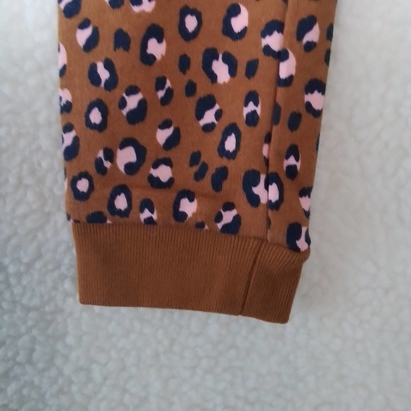 Carter's Cotton Jogger Girl's Size 3t in Brown, Pink Leopard Print - Picture 9 of 11